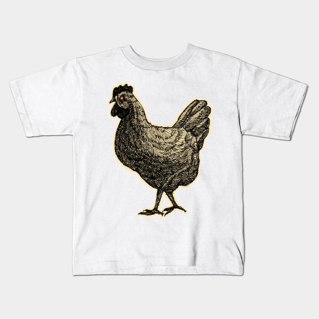 Lovely Hen Kids T-Shirt by barmalisiRTB